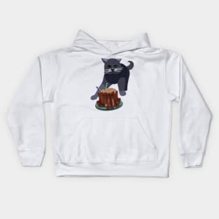 Paper Cut Cats Series! Birthday Time Kids Hoodie